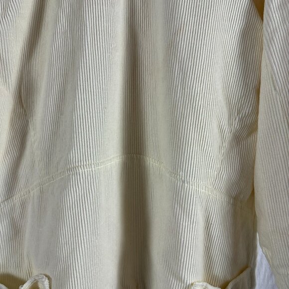 Vintage Marsh Landing Cords Women's Cream Corduroy Quilted Lined Jacket W/ Adjus - Picture 8 of 15